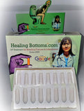 Healing Bottoms Bleeding Fissure Suppository First Aid Treatment Curcumin Blend, 16ct, Freeze & Use Medicine