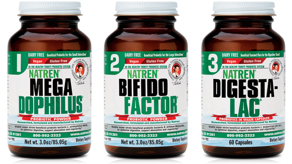 Bifido Factor, Digesta-Lac, Megadophilus Dairy Free Combo Pack