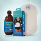 Original Castor Oil Pack Kit + Organic Golden Castor Oil 16.9oz