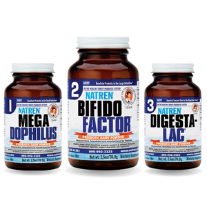 Bifido Factor, Digesta-Lac, Megadophilus 4.5oz Dairy COMBO PACK